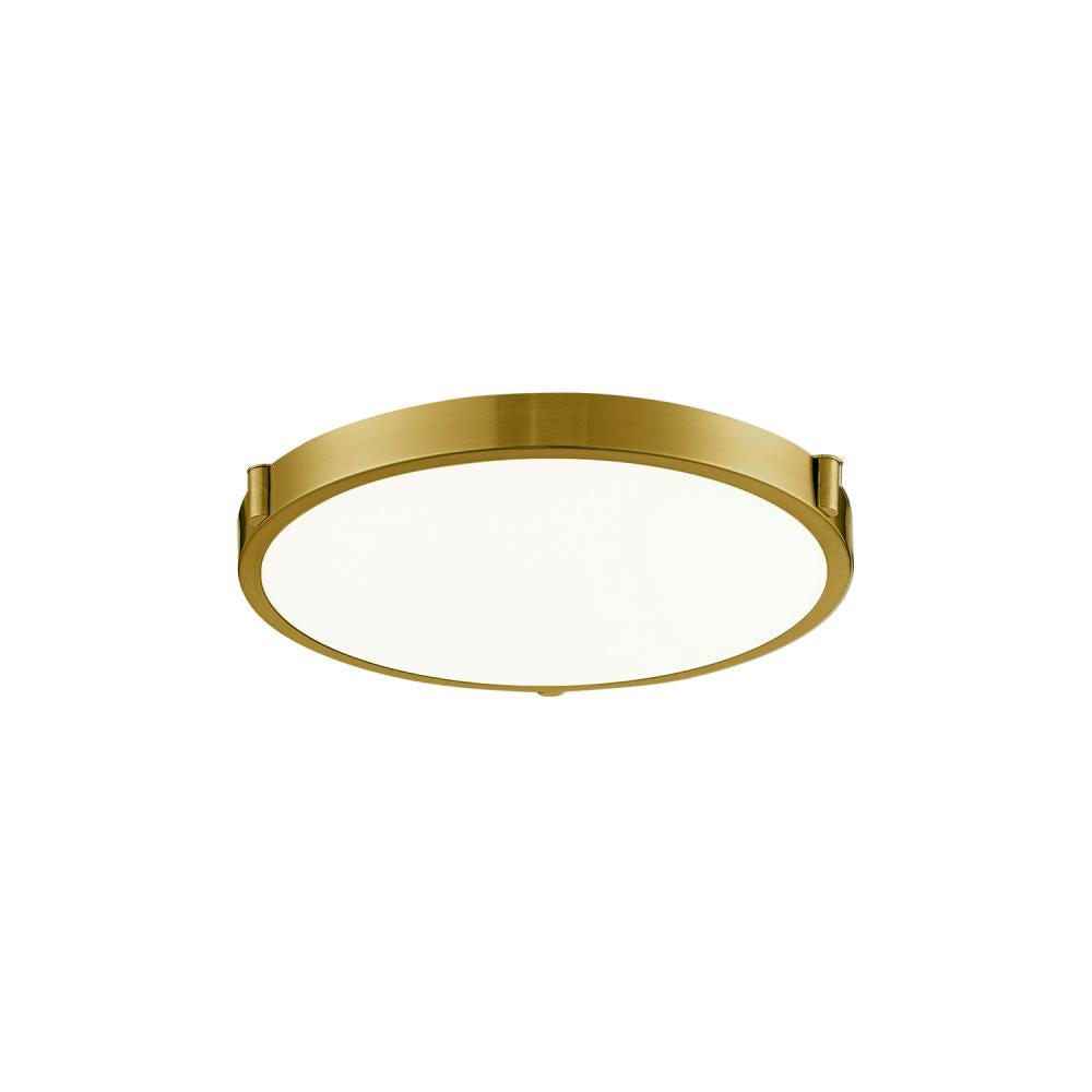 Kuzco 501102BG-LED Flush Mount Fixture, UL Listed, Brushed Gold