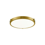Kuzco 501102BG-LED Flush Mount Fixture, UL Listed, Brushed Gold