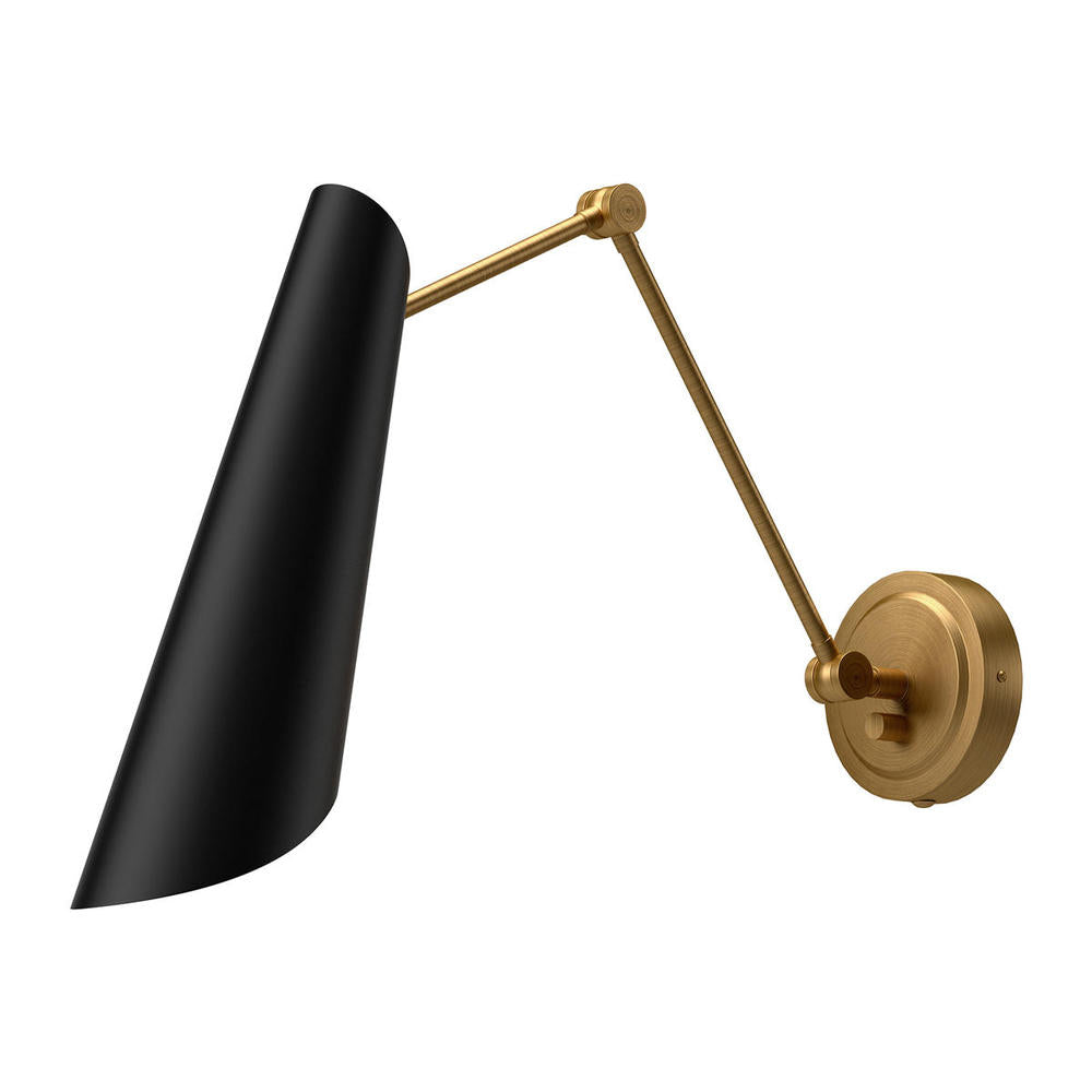 ALORA MOOD Lighting WV572325MBAG Wall/Vanity Lights, Aged Gold/Matte Black