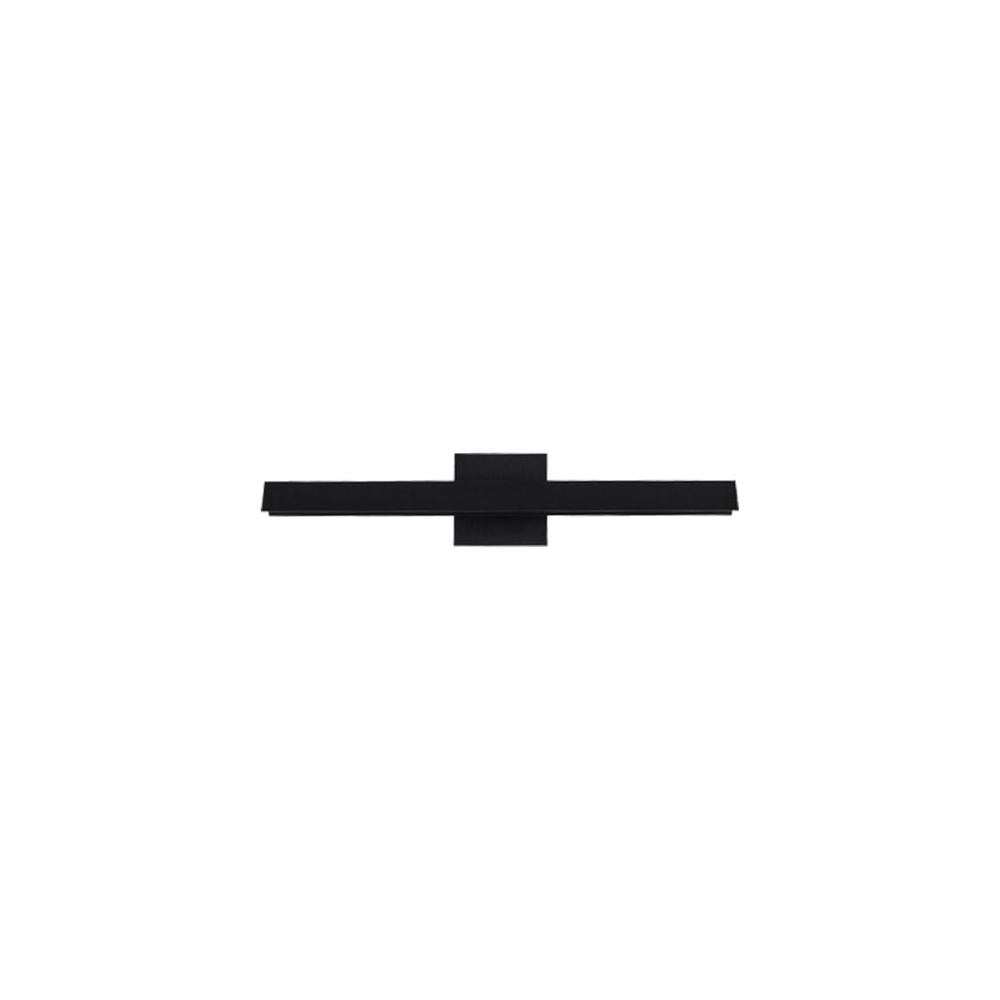 Kuzco WS10415-BK Galleria 15-in Black LED Wall Sconce, UL Damp Rated, Black
