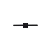Kuzco WS10415-BK Galleria 15-in Black LED Wall Sconce, UL Damp Rated, Black