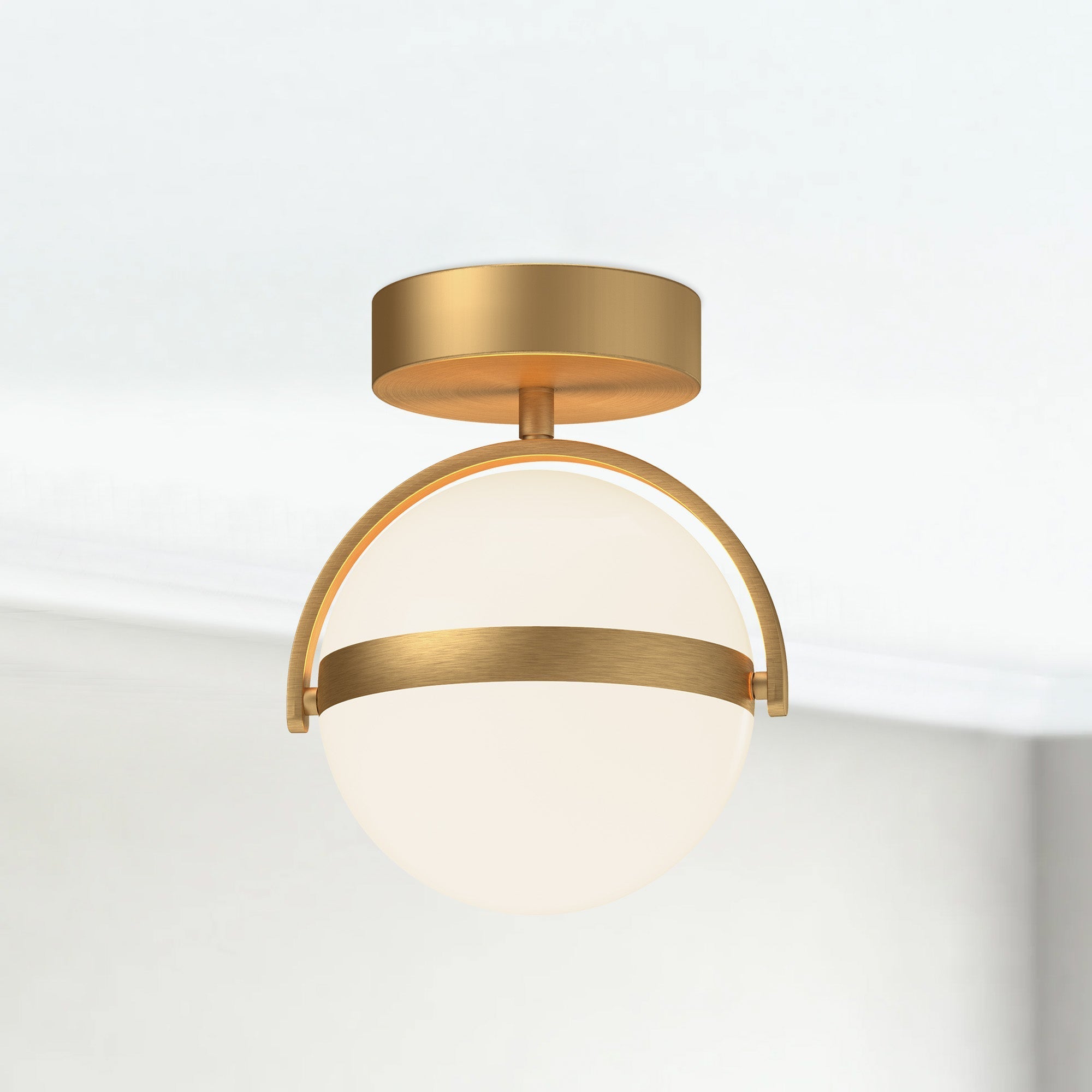 ALORA Lighting FM301001BG-UNV Flush Mount, LED, Brushed Gold