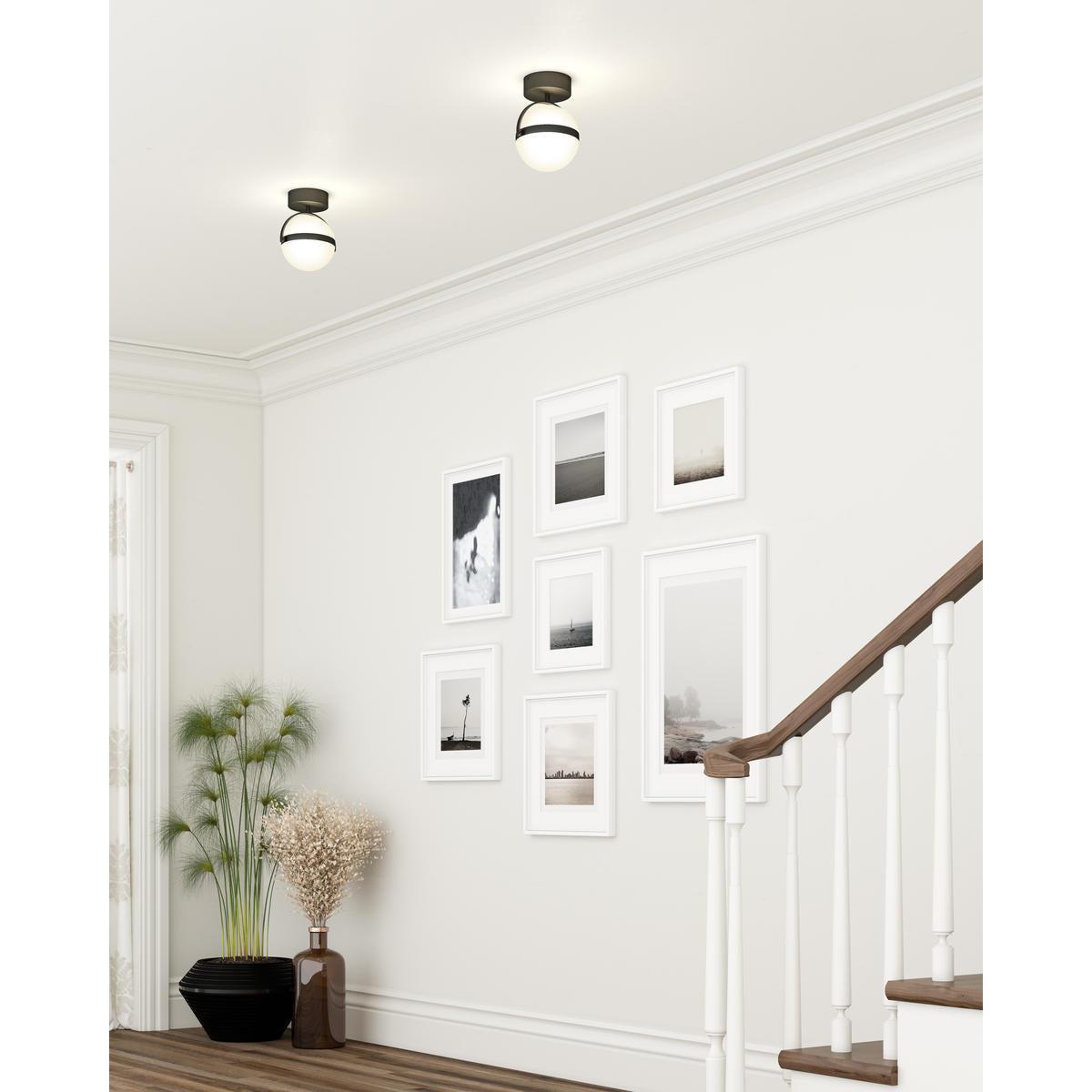 ALORA Lighting FM301001MB Flush Mount, LED, Modern Design, Matte Black