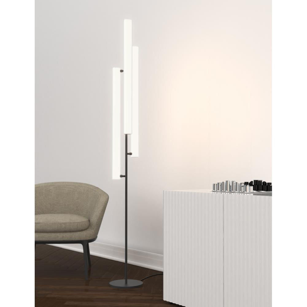 Kuzco Gramercy FL70355-BK Floor Lamp, Touch Dimmer, Black