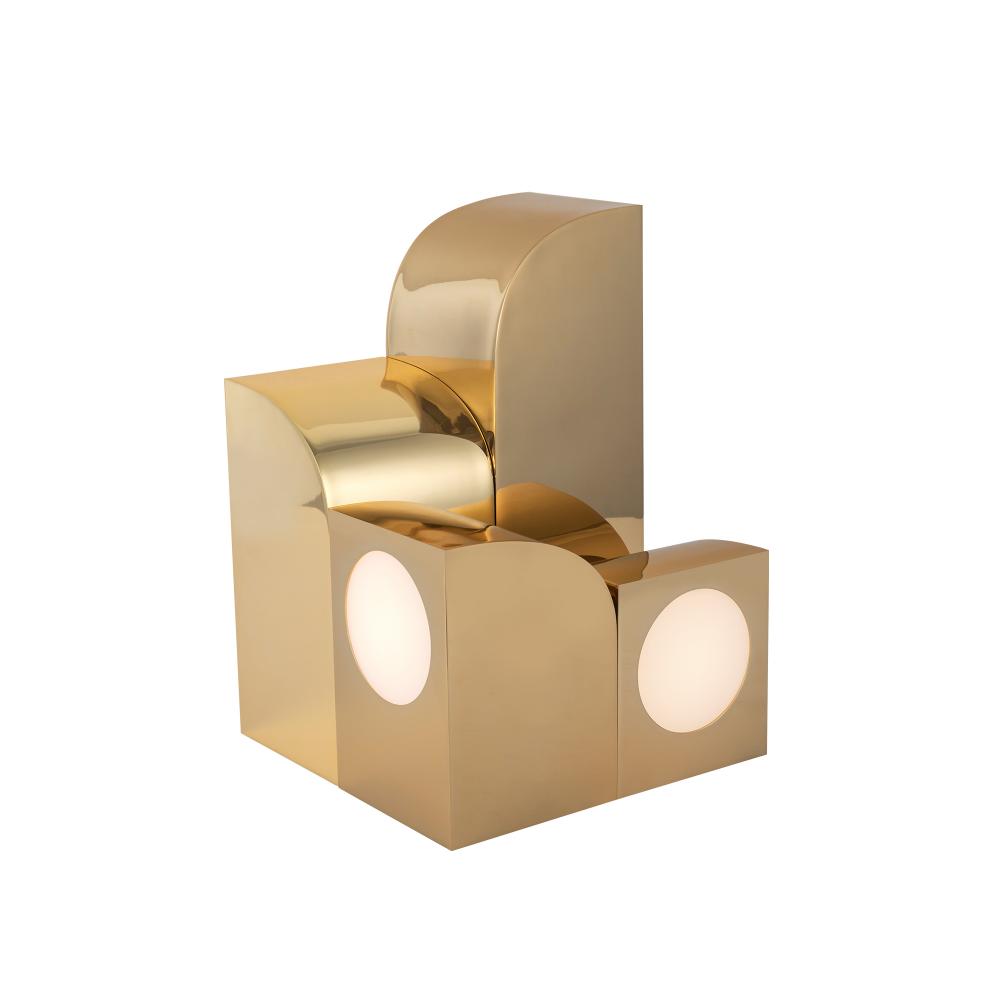 Gypsum Modern Table Lamp by Sean Brown for Kuzco Lighting, Model TL82412-PB, Curves Home Collection