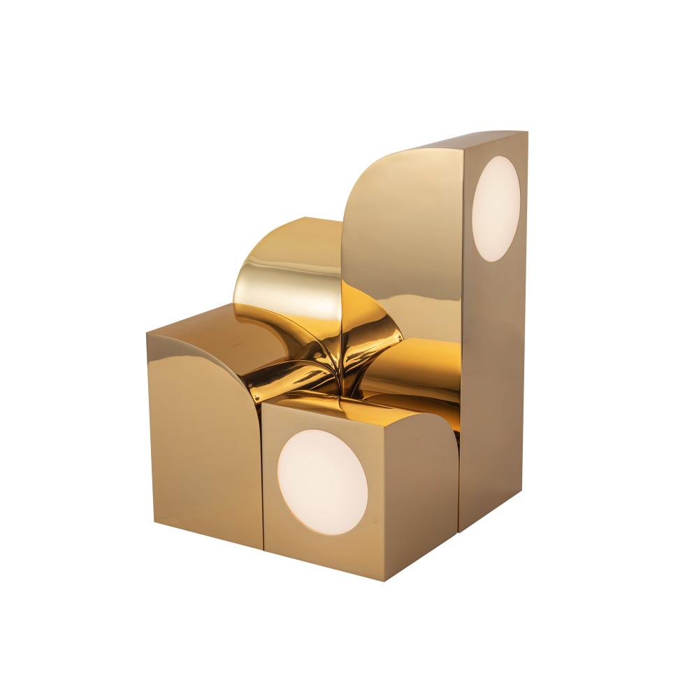 Gypsum Modern Table Lamp by Sean Brown for Kuzco Lighting, Model TL82412-PB, Curves Home Collection