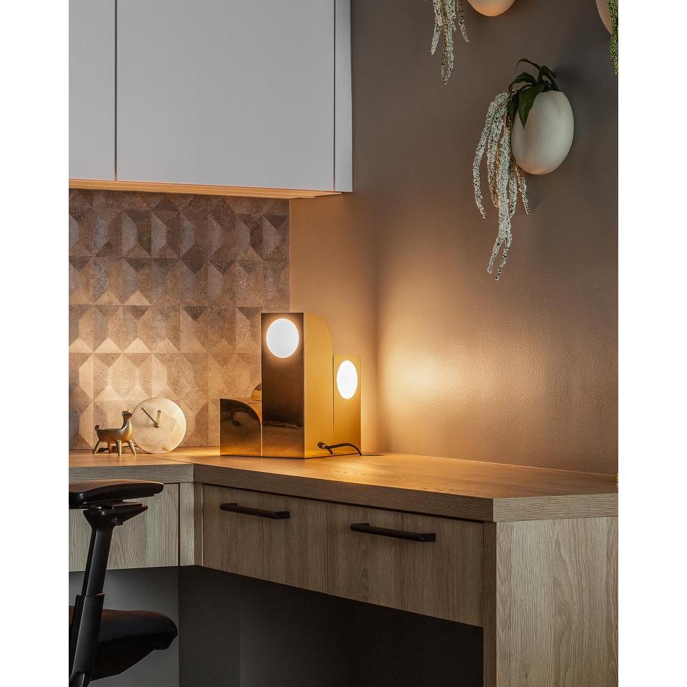 Gypsum Modern Table Lamp by Sean Brown for Kuzco Lighting, Model TL82412-PB, Curves Home Collection