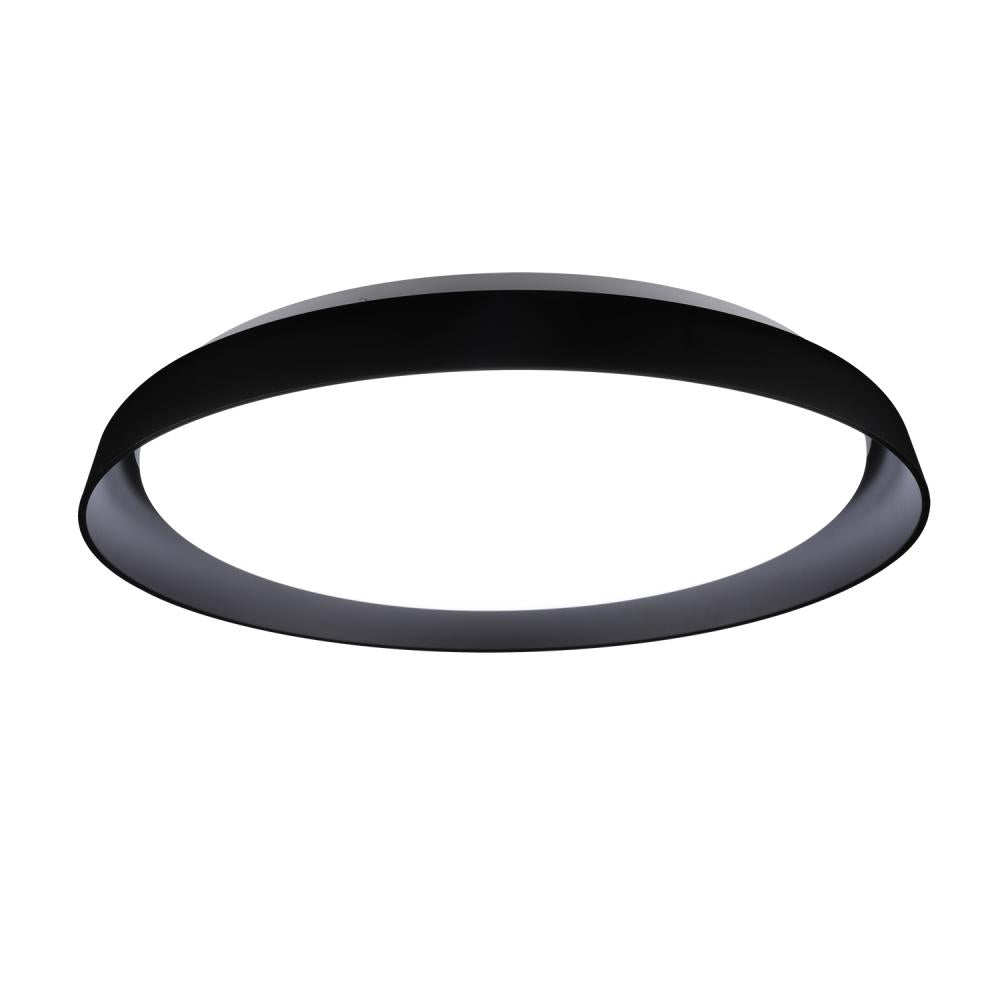 Kuzco Hampton FM43121-BK-5CCT LED Flush Mount Fixture, UL Listed, Black