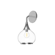 ALORA MOOD Lighting WV524006CHCL Wall/Vanity Light Fixture, UL Damp Rated, Chrome/Clear Glass