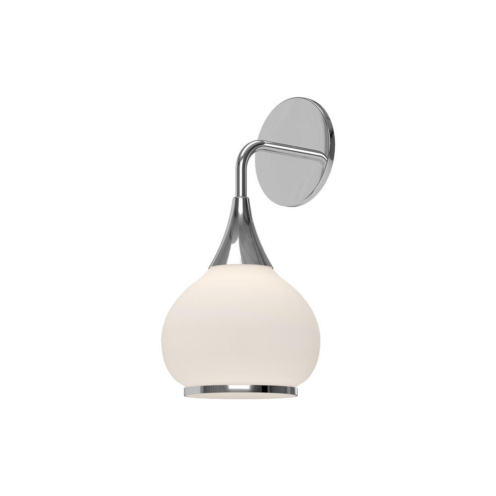 ALORA MOOD Lighting WV524006CHOP Vanity Light Fixture, UL Damp Rated, Chrome/Opal Matte Glass