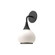 ALORA MOOD Lighting WV524006MBOP Wall/Vanity Light Fixture, UL Damp Rated, Matte Black/Opal Matte Glass