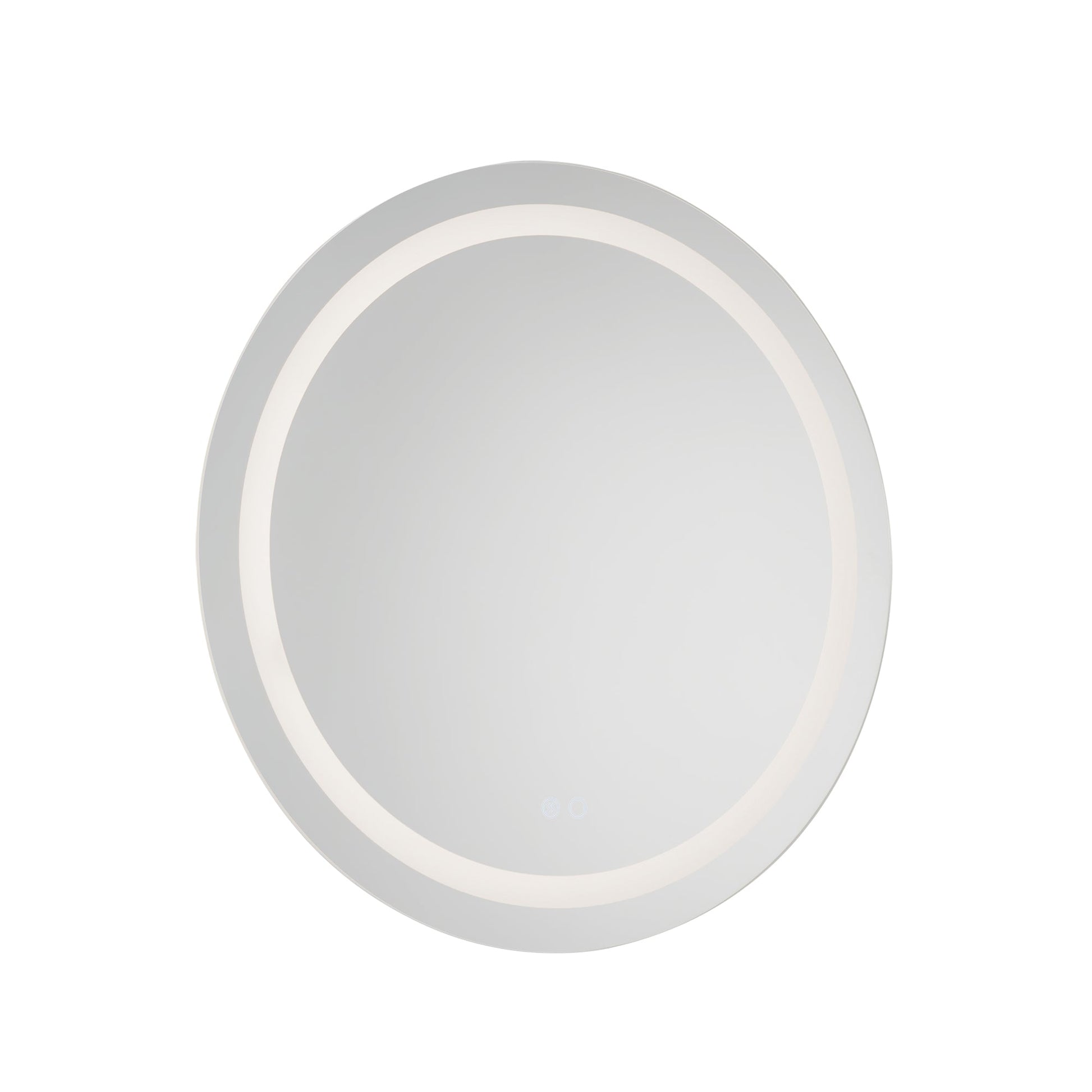 Kuzco VM41032-5CCT Hillmont 32-in LED Vanity Mirror, UL Damp Rated, Sandblasted Merc Edge