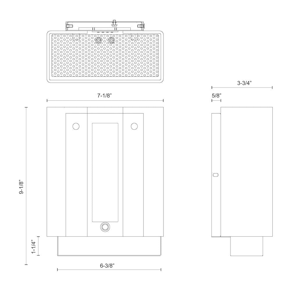 Kuzco WS3909-BN Hounslow 7-in Wall Sconce, UL Damp Rated, Brushed Nickel