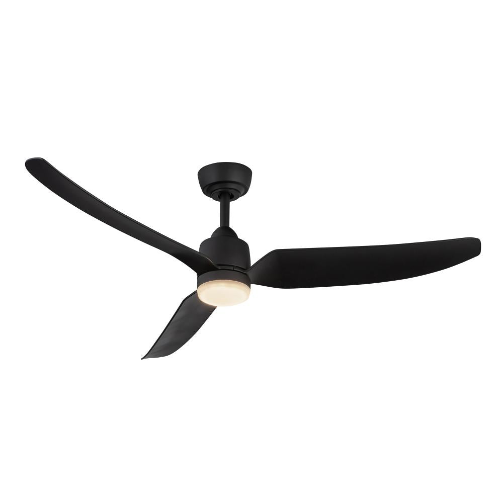 Kuzco Lighting CF92952-MB Exterior Ceiling Fan, 52-in, Matte Black