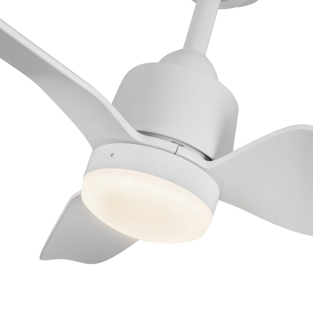 Kuzco Lighting CF92952-WH Ceiling Fan, LED, Exterior Ceiling Fans, 52-in, Matte White