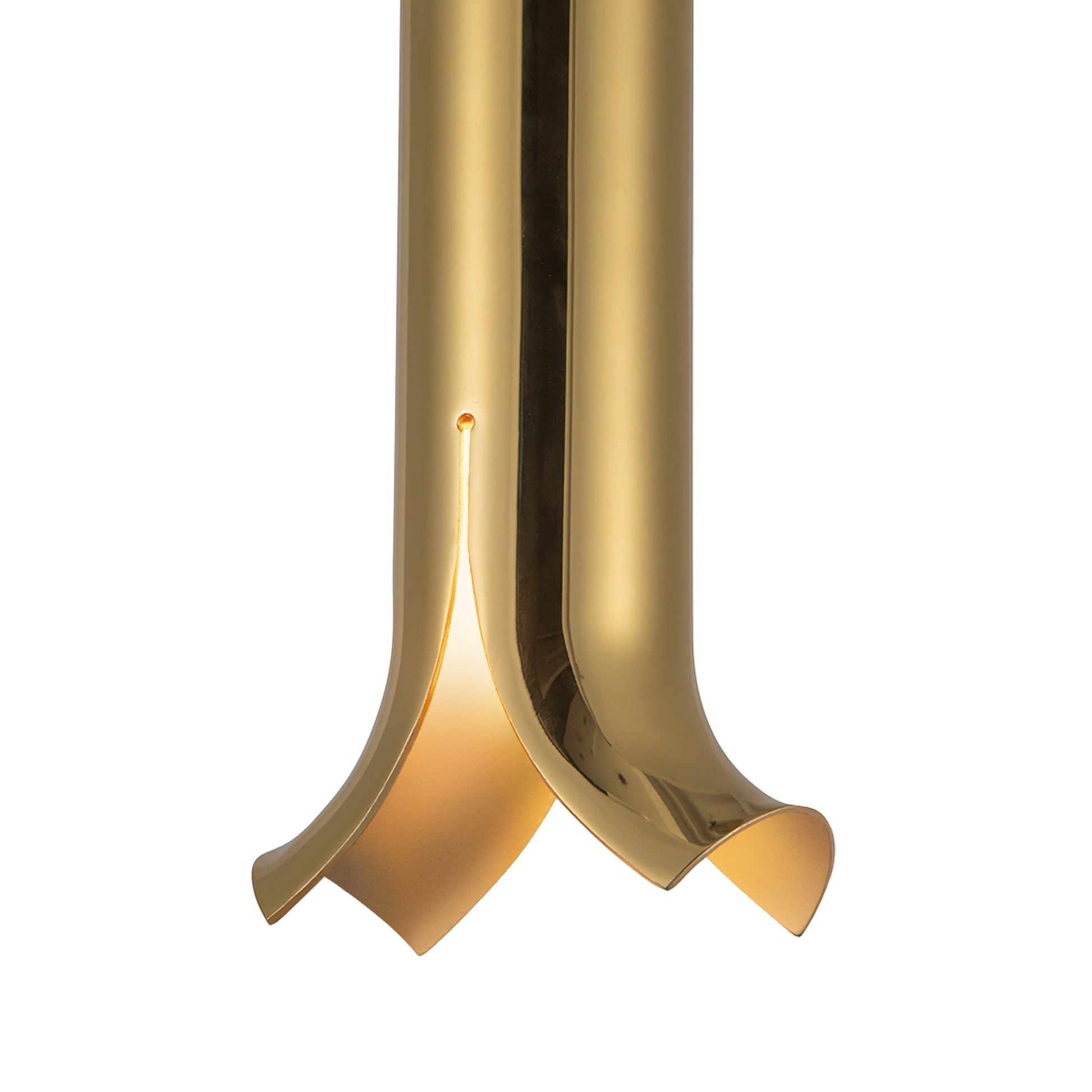 Kuzco Husk PD89709-MRB Pendant Light Fixture, 9-in, LED, Metallic Brass