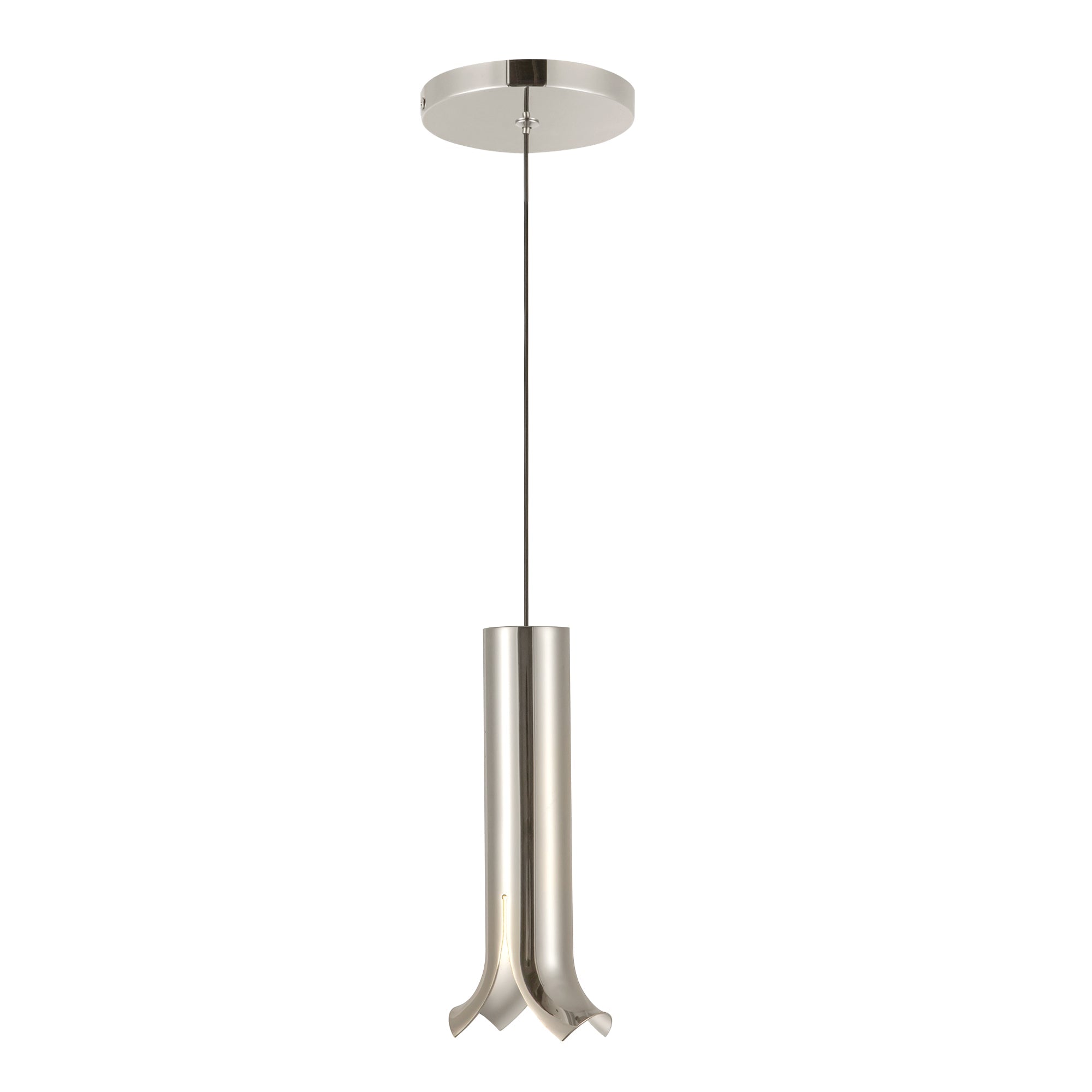 Kuzco Husk PD89709-PN Pendant, 9-in, Polished Nickel