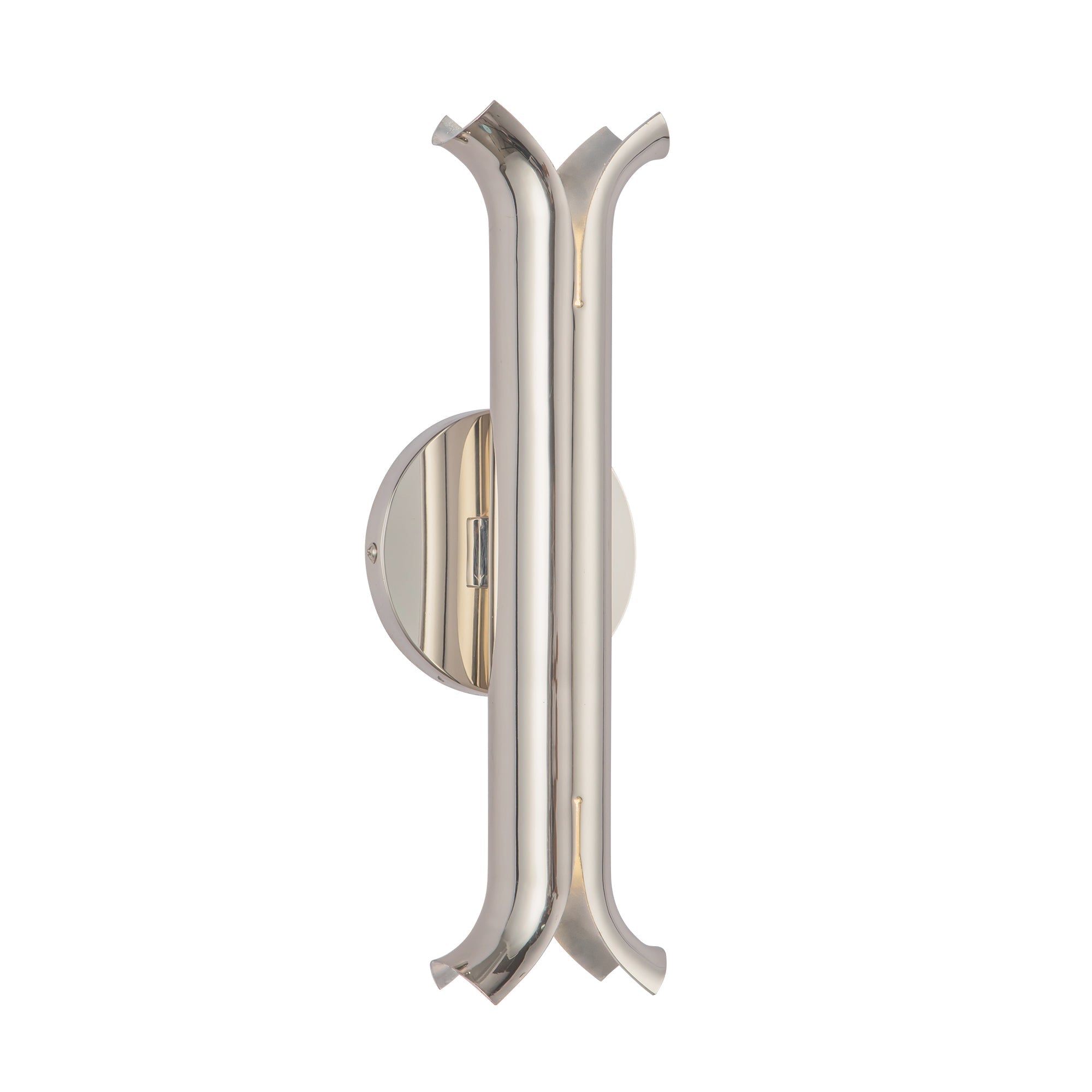 Kuzco Lighting WS89714-PN Husk 14-in Wall Sconce, Polished Nickel