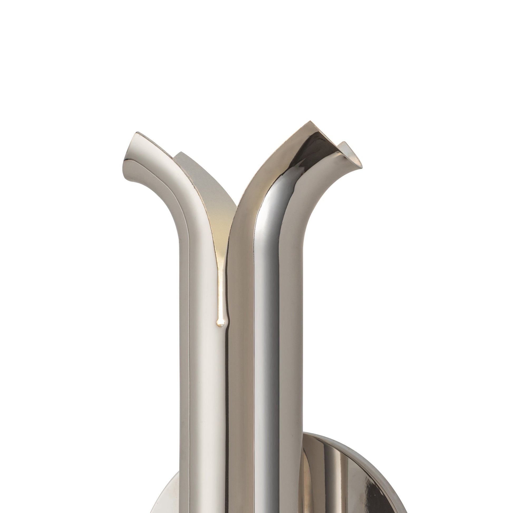 Kuzco Lighting WS89714-PN Husk 14-in Wall Sconce, Polished Nickel