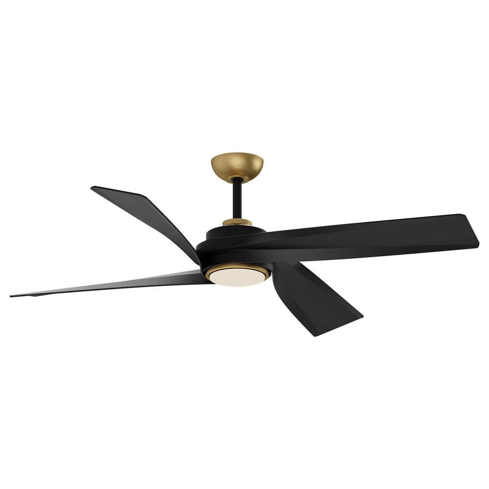 Kuzco Lighting CF96956-BG Horizon 56-in Ceiling Fan, Remote Controlled, Brushed Gold