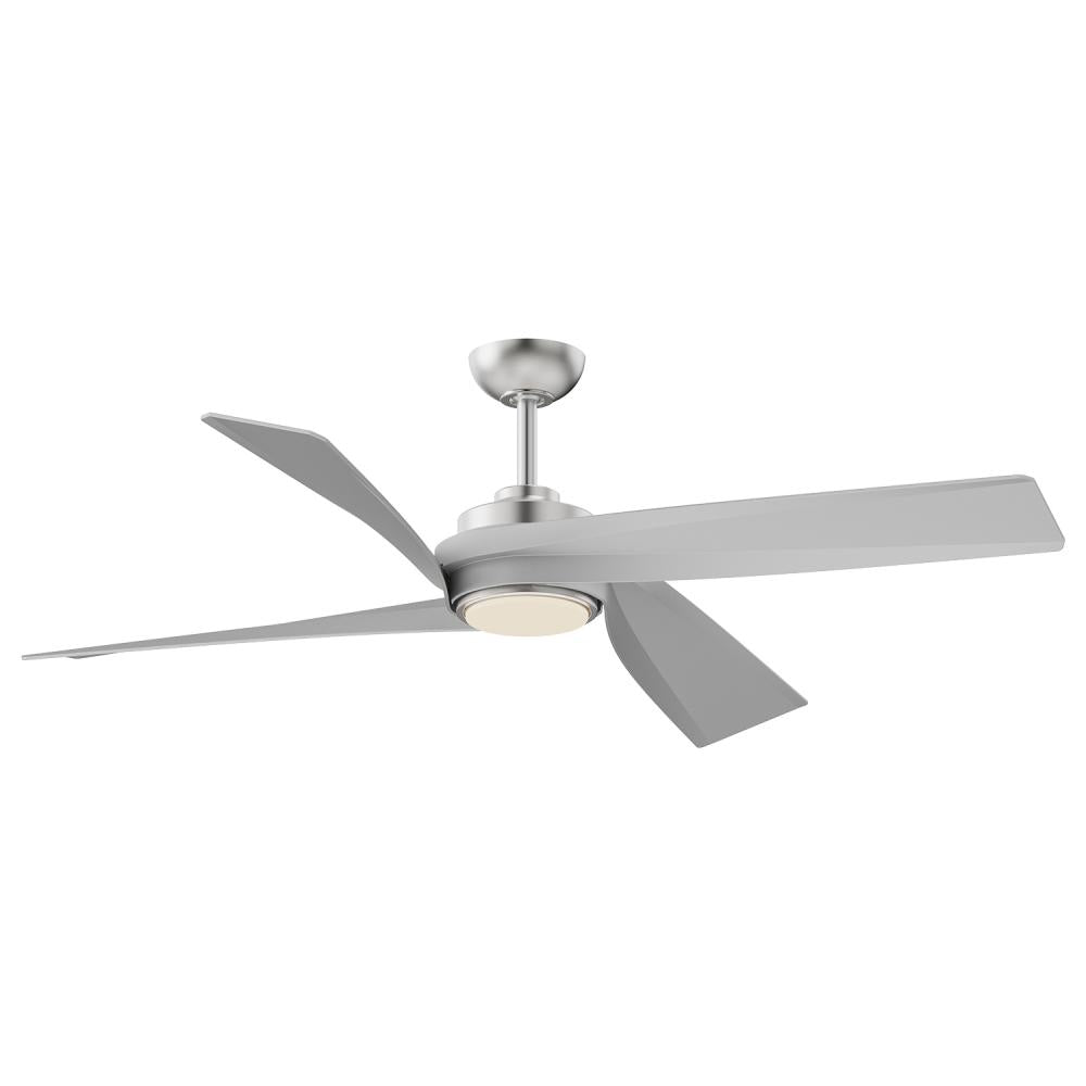 Kuzco Lighting CF96956-BN Ceiling Fan, 56-in, LED, Remote Controlled, Brushed Nickel