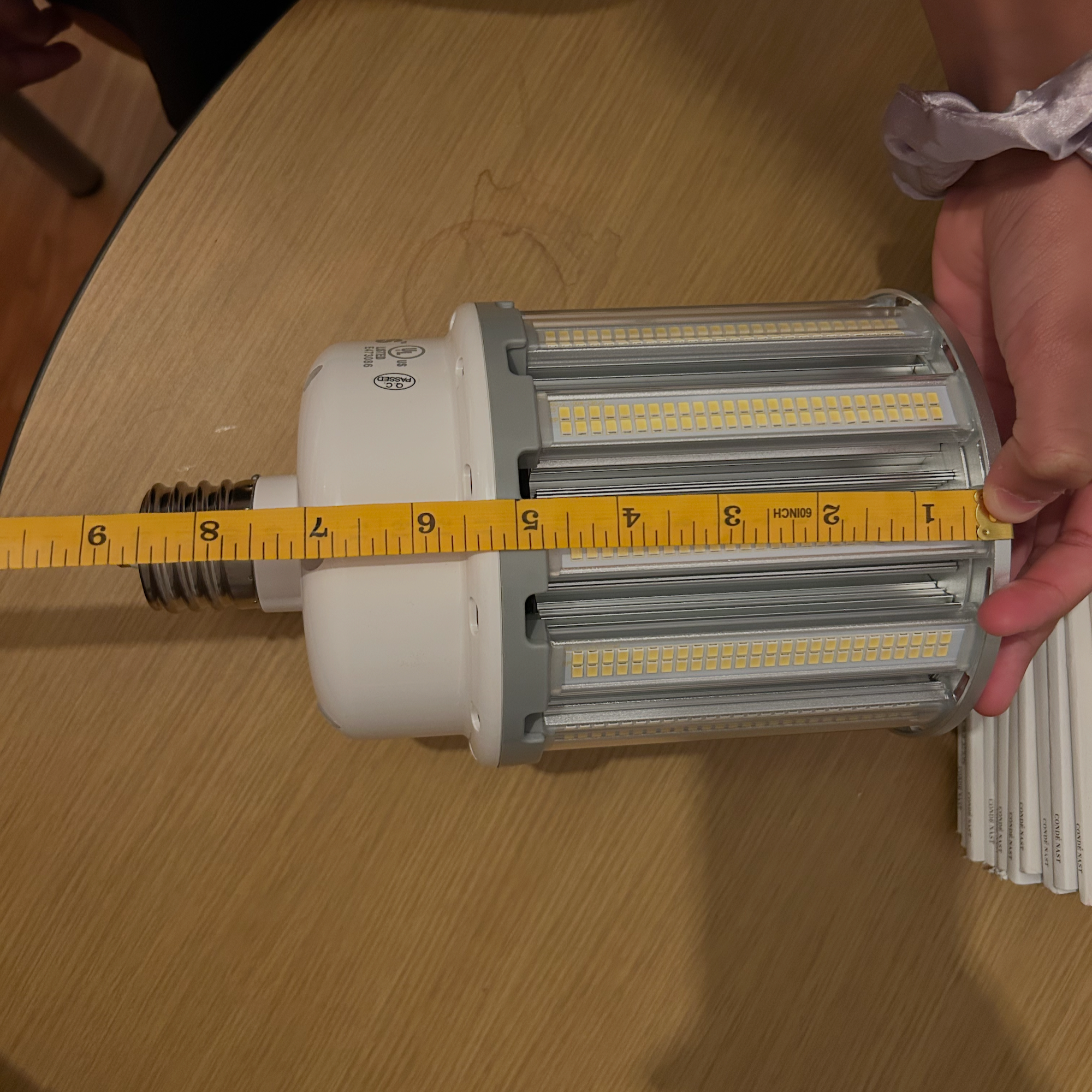 100W LED Corn Cob Light Bulb E39 5000K DLC Qualified, UL Listed, Damp Rated
