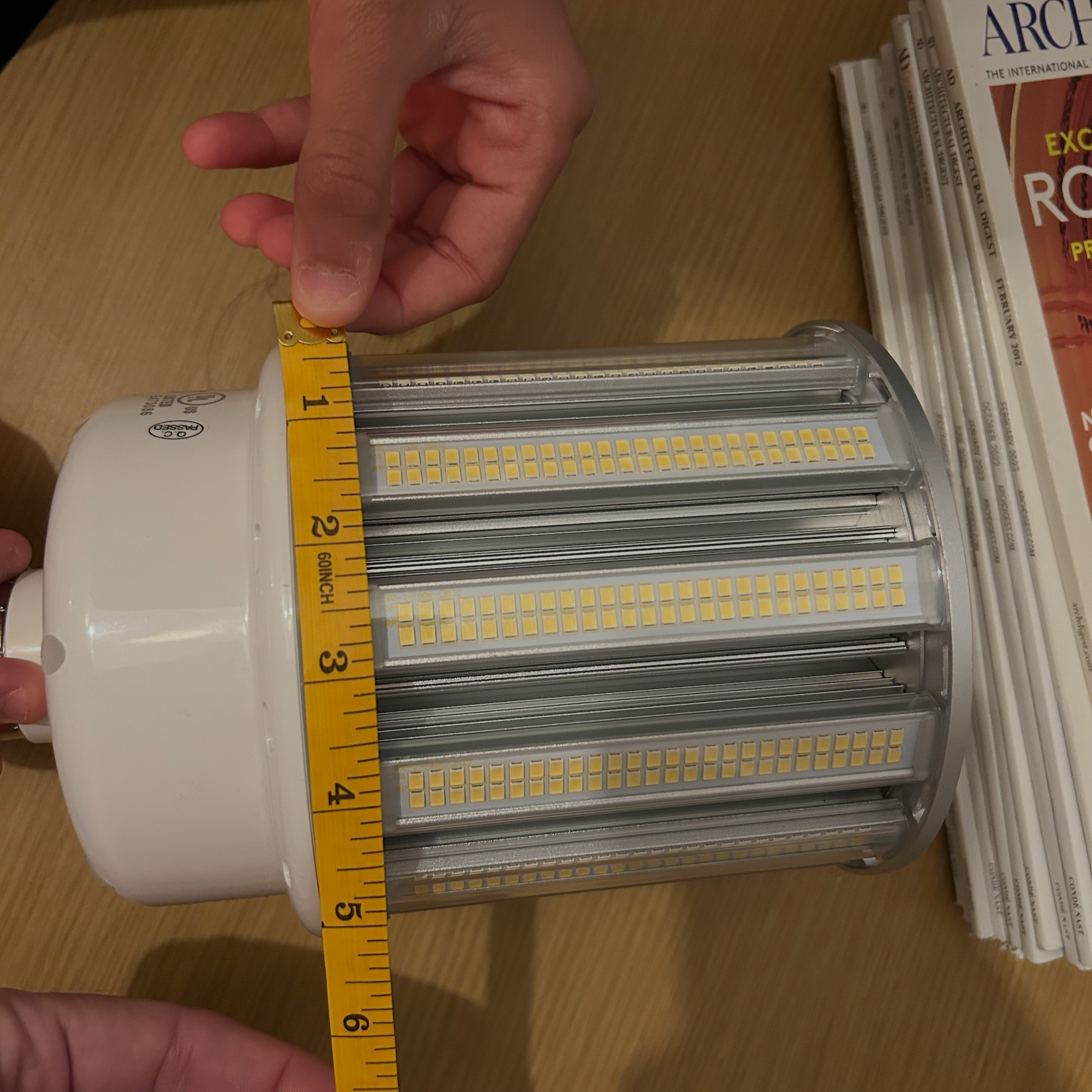 100W LED Corn Cob Light Bulb E39 5000K DLC Qualified, UL Listed, Damp Rated
