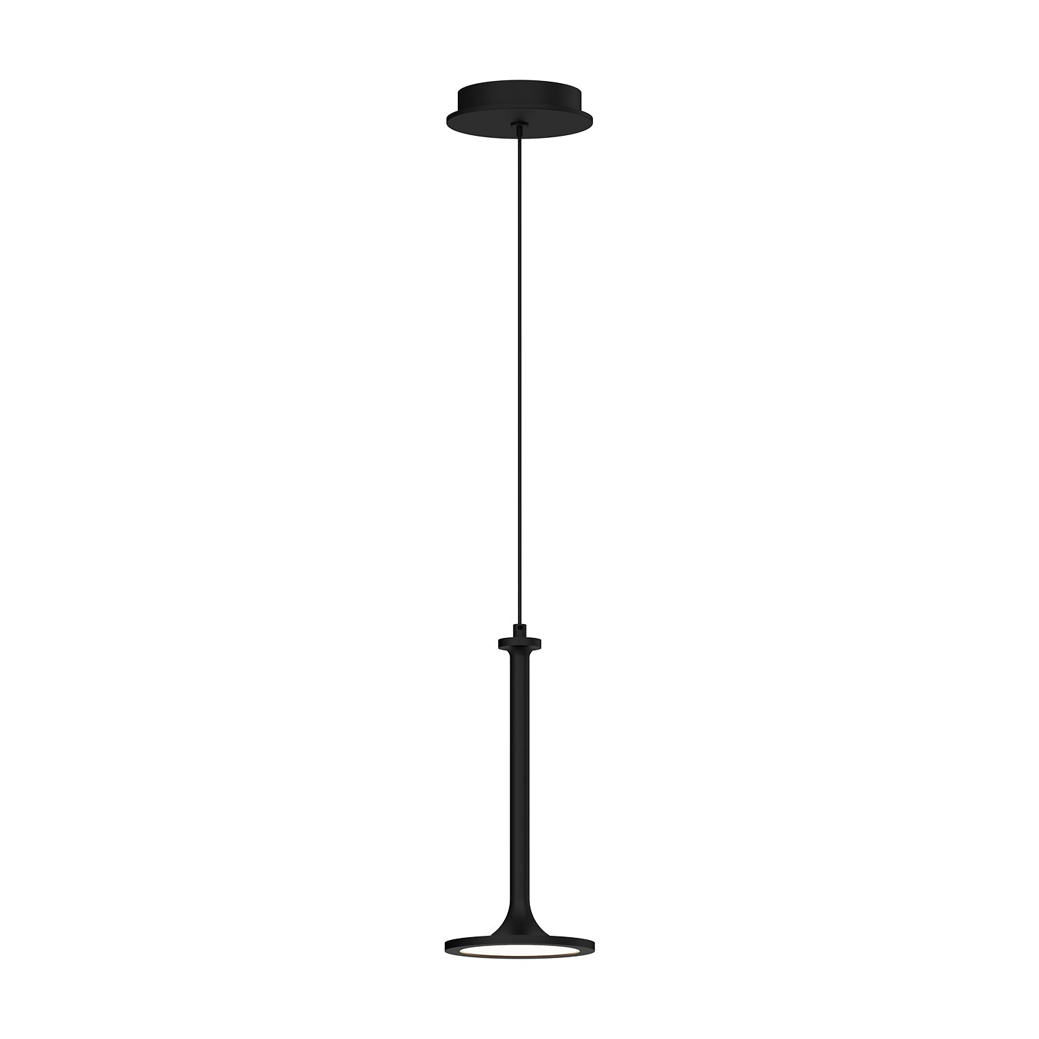 ALORA MOOD Lighting PD418006MB-UNV Issa 6-in LED Pendant, UL Damp Rated, Matte Black