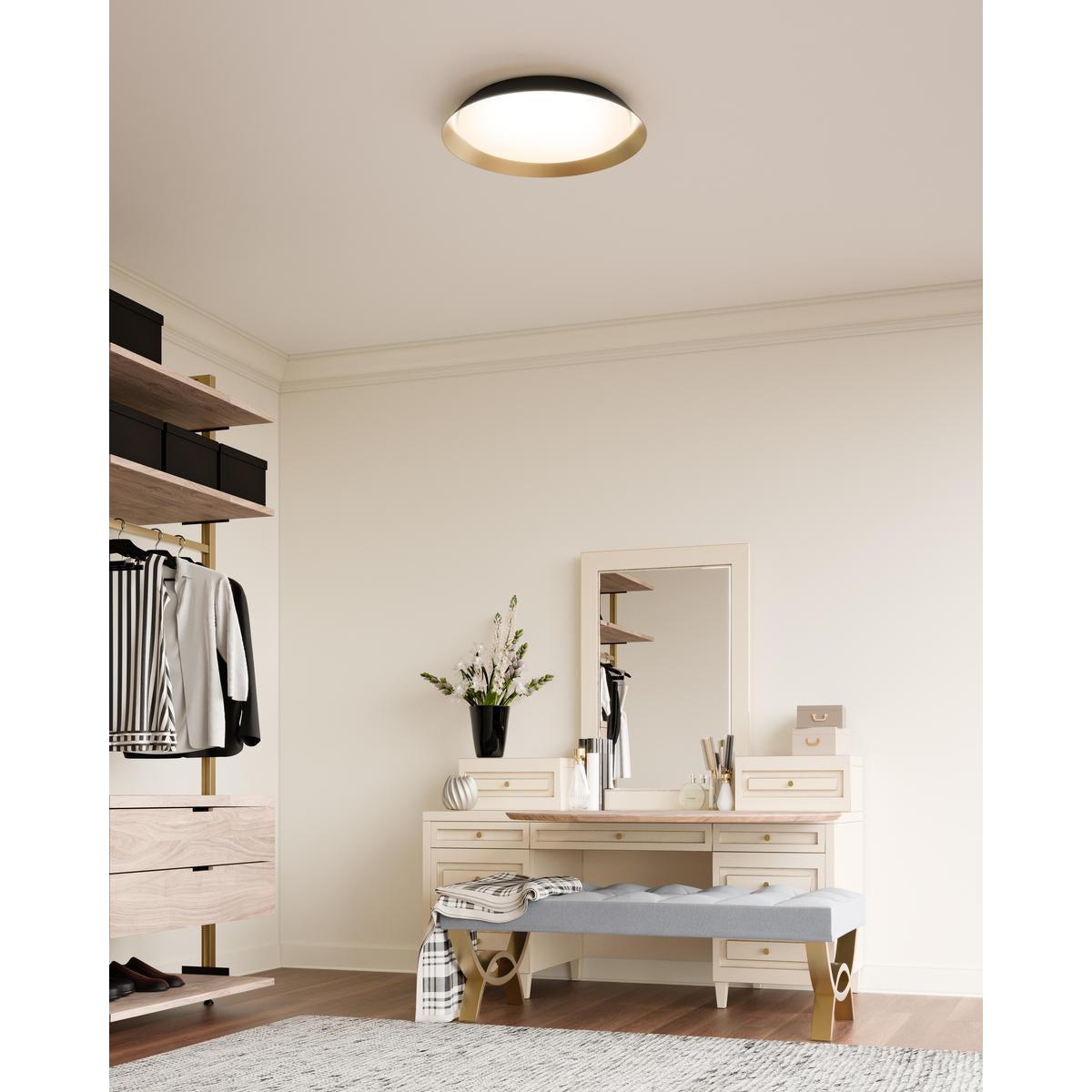 Kuzco Lighting Inc. JASPER FM43419-BK/GD Flush Mount Traditional - Black Gold
