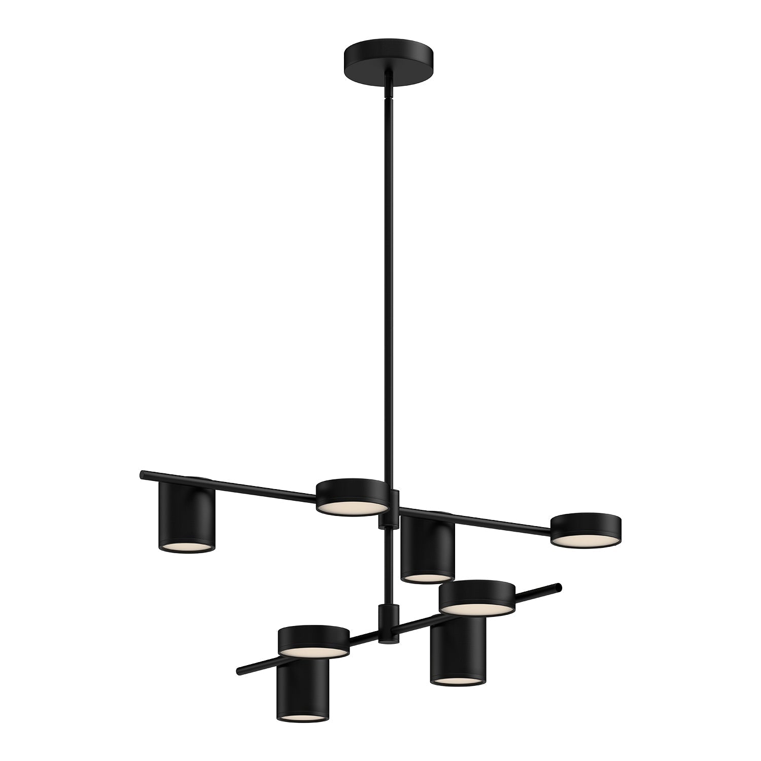 Kuzco Jayden CH96840-BK-UNV LED Chandelier, 40-in, Black