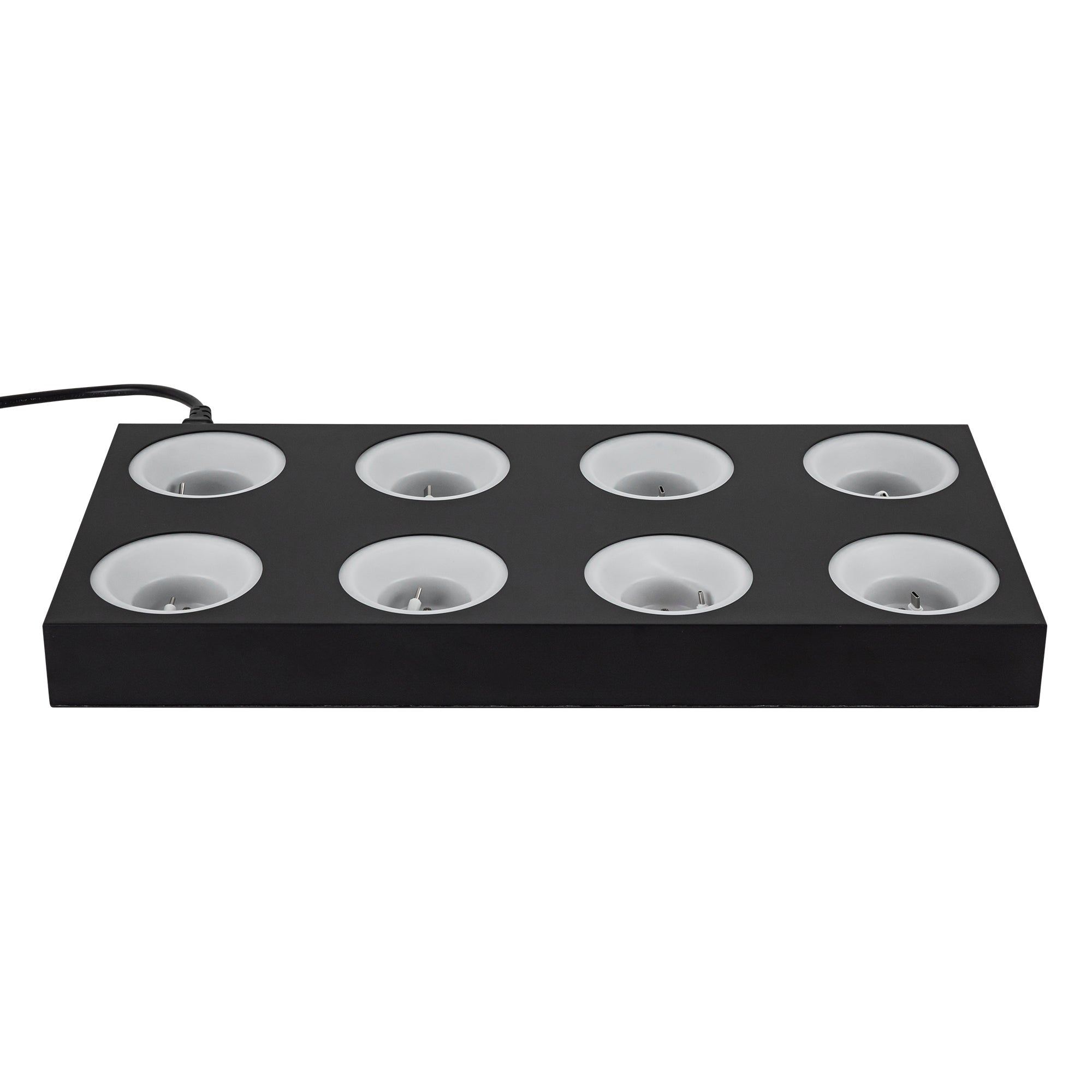 ALORA Lighting K-3219-CGR-8-BK Charging Station, 8-Unit, Black