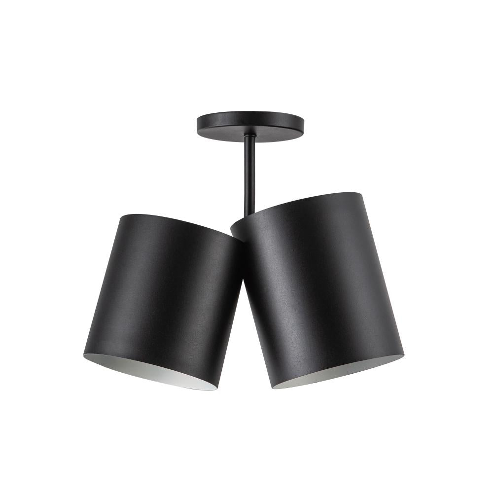 Kuzco Keiko 58814 Semi-Flush Mounts, UL Rated, Black