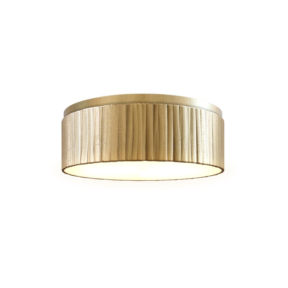 ALORA Lighting FM361212 Vintage Brass LED Flush Mount, Damp Rated, Vintage Brass