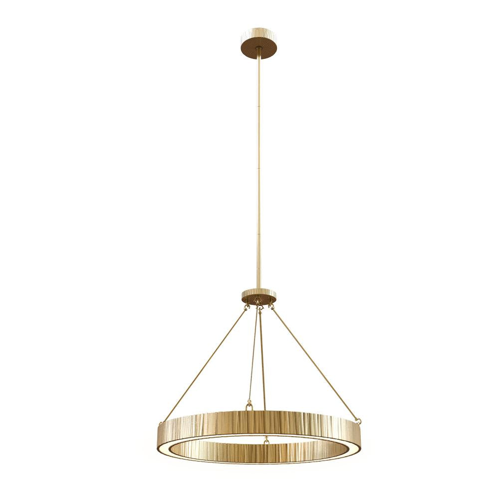 Alora Lighting Kensington 30-in Vintage Brass LED Pendant, UL Damp Rated, Vintage Brass