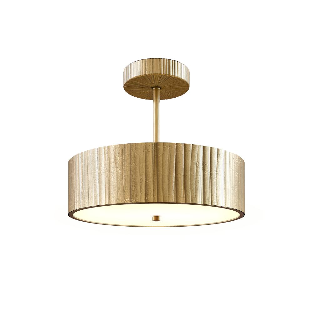 ALORA Lighting SF361212VB Semi Flush Mount, Vintage Brass