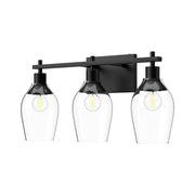 ALORA MOOD Lighting Kingsley VL538322MBCL Vanity Light Fixture, UL Damp Rated, Matte Black