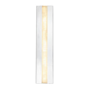 ALORA Lighting WV322623PNAR Kismet 23-in LED Wall/Vanity Light Fixture, Polished Nickel/Alabaster