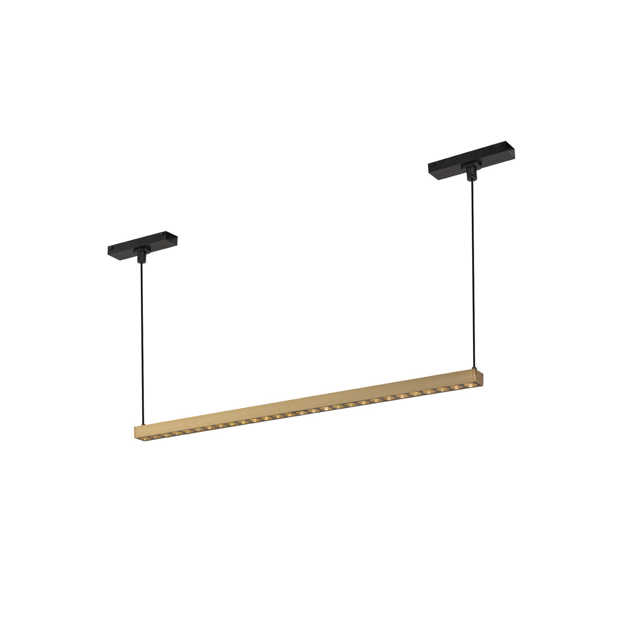 Kuzco Lighting TRL29422-BG Kyan 22-in Trilo Track Linear Pendant, Brushed Gold