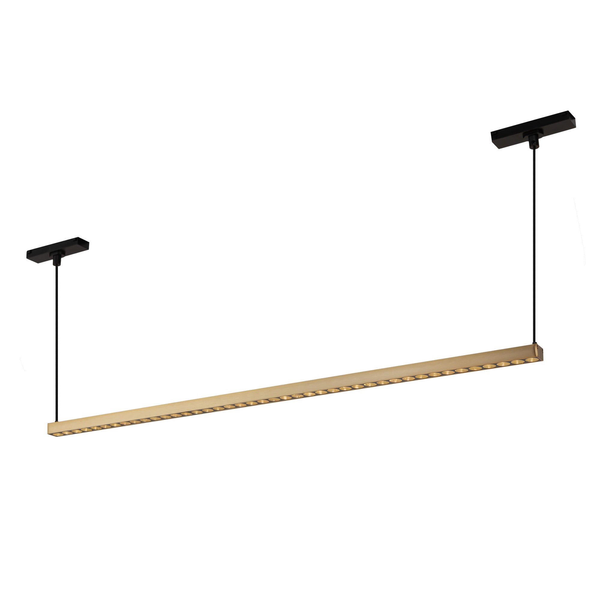 Kuzco Kyan TRL29433-BG Trilo Track Linear Pendant, UL Damp Rated, Brushed Gold