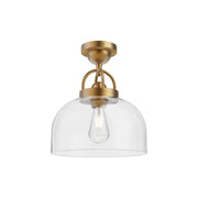 ALORA MOOD Lancaster SF461101AG Semi Flush Mount, UL Listed, Aged Gold