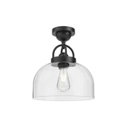 ALORA MOOD Lighting SF461101MB Semi Flush Mount, 1 Light, Matte Black