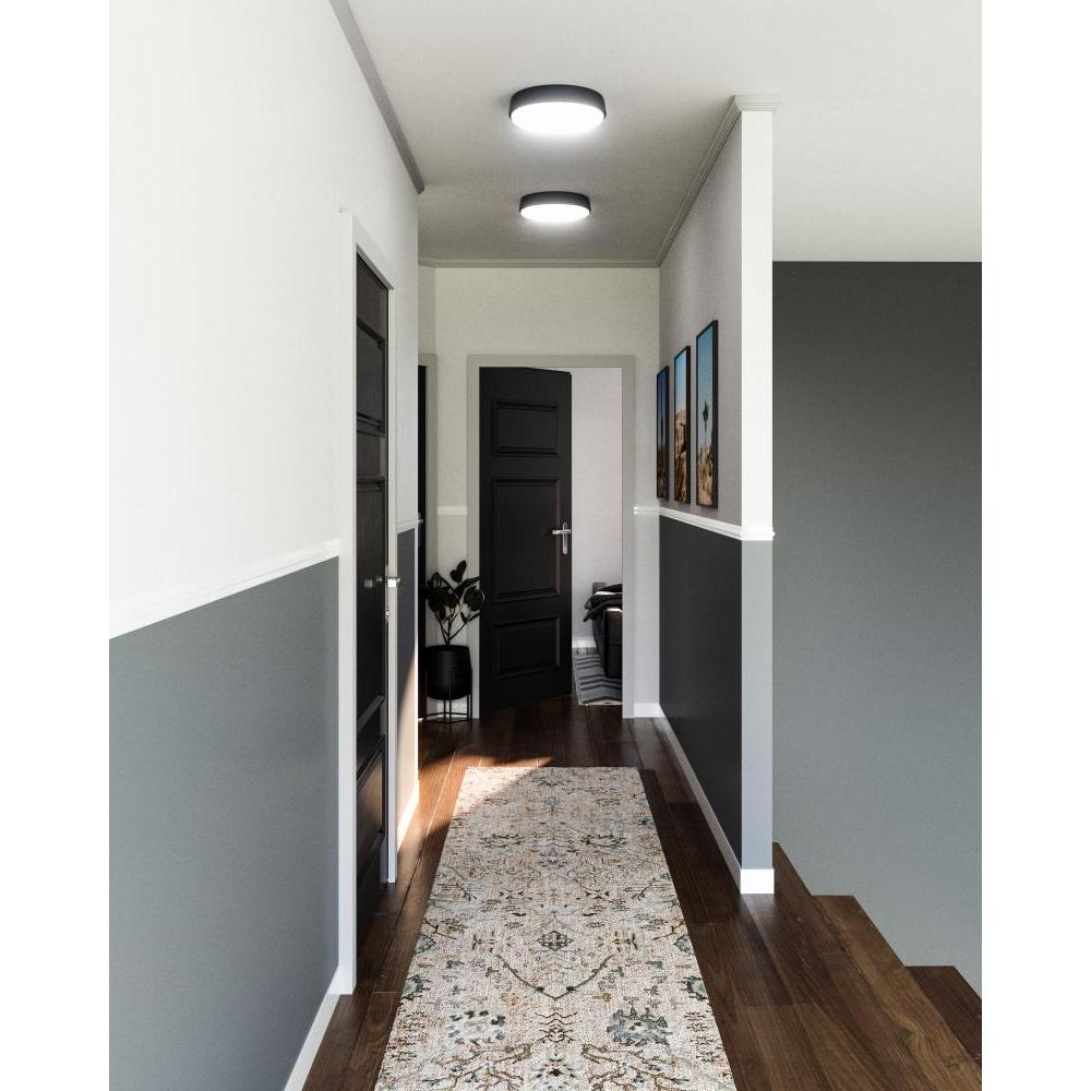 ALORA MOOD Laval FM503611MB-5CCT Flush Mount Fixture, UL Damp Rated, Matte Black