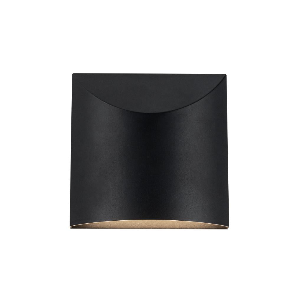 Kuzco Lenox EW46308-BK-UNV-3CCT Exterior Wall Sconce, UL Rated, Black