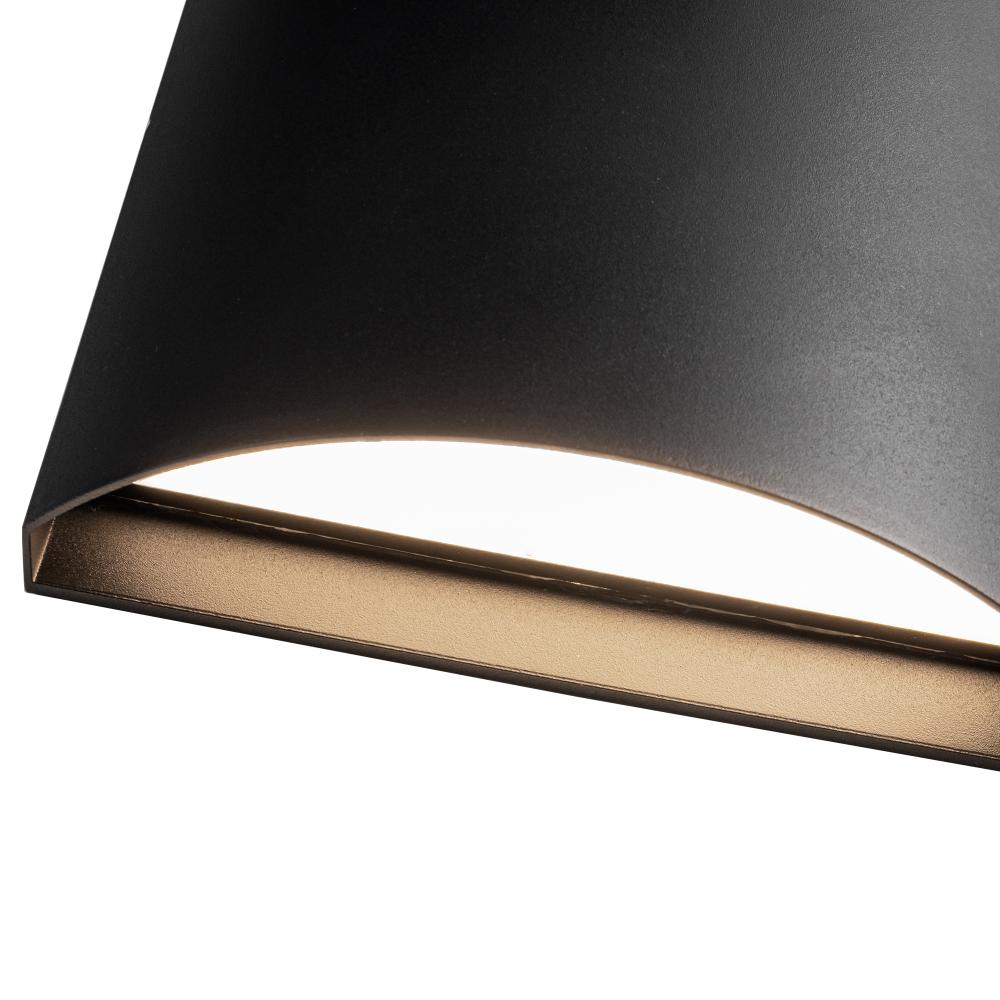 Kuzco Lenox EW46308-BK-UNV-3CCT Exterior Wall Sconce, UL Rated, Black