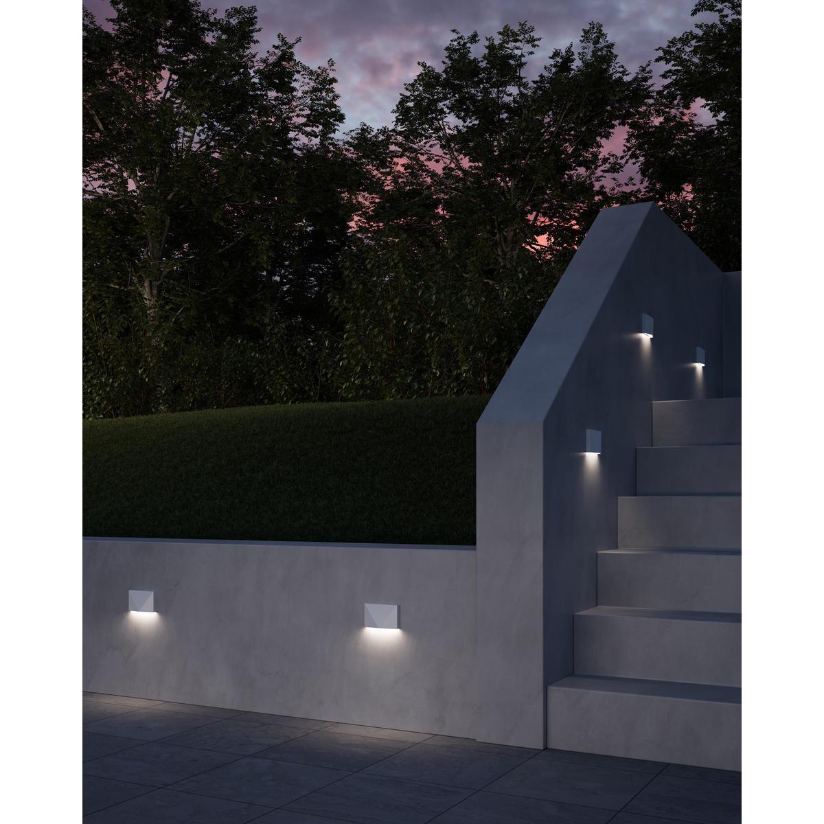 Kuzco Lighting ER30203-WH Lio 3-in White LED Exterior Wall/Step Light, UL Rated, White
