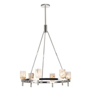 ALORA Lighting CH338632PNAR Vanity Light Fixture, UL Damp Rated, Polished Nickel/Alabaster