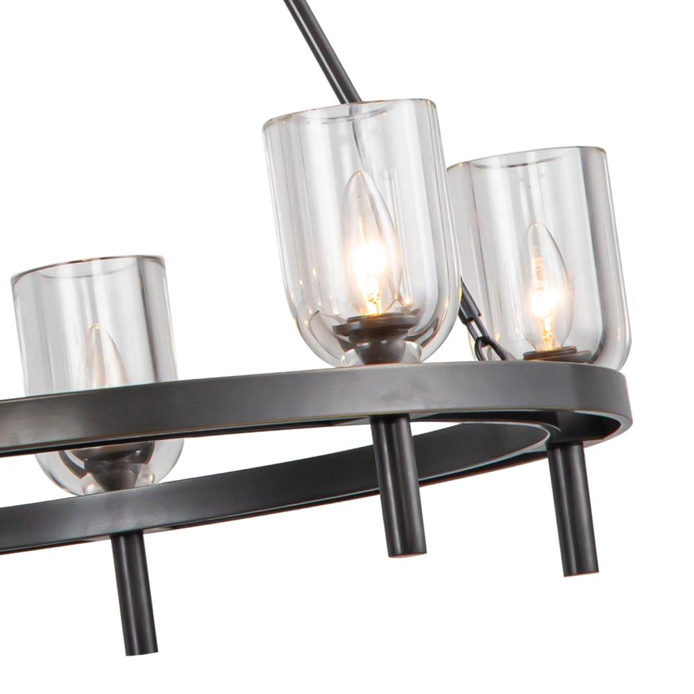 ALORA Lighting CH338632UBCC Chandeliers, Clear Crystal/Urban Bronze