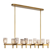 ALORA Lighting LP338052VBAR Linear Pendant, UL Damp Rated, Vintage Brass
