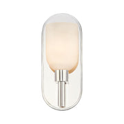 ALORA Lighting WV338101PNAR 1 Light Wall/Vanity Fixture, Polished Nickel/Alabaster