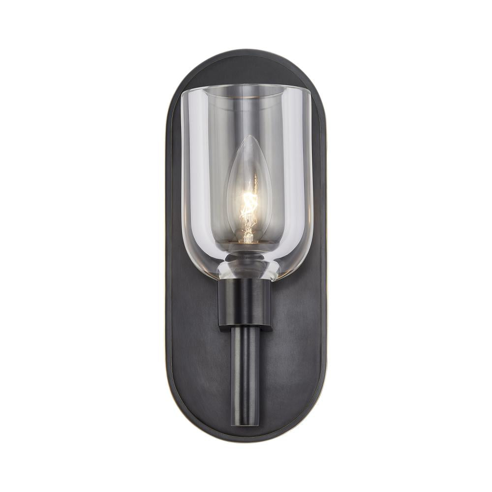 ALORA Lighting WV338101UBCC Lucian 9-in Wall/Vanity Light Fixture, UL Damp Rated, Urban Bronze